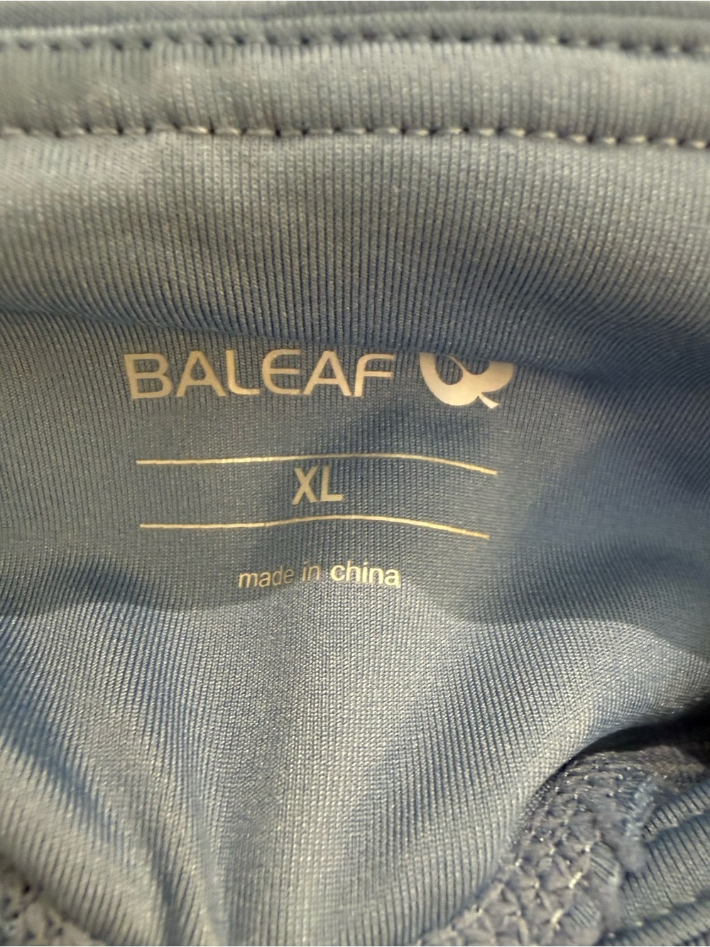 NWOT BALEAF Size XL High-Rise Fleece Lined Leggings w/ Side Pockets Light Blue - Picture 6 of 11